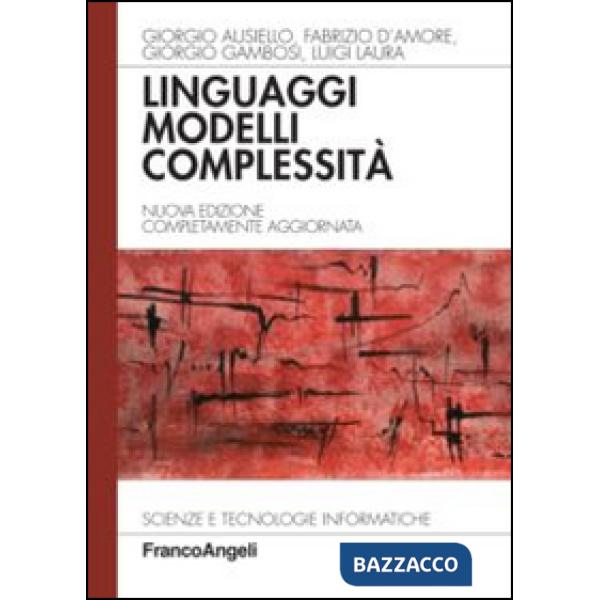 Linguaggi, modelli, complessità