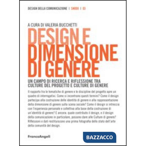 Design e dimensione di genere. Un campo di ricerca e riflessione tra culture del progetto e culture di genere
