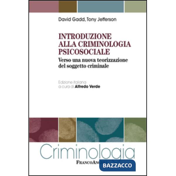 Introduzione alla criminologia psicosociale. Verso una nuova teorizzazione del soggetto criminale