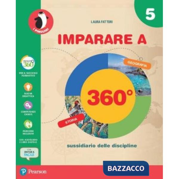 IMPARARE 360 5 ANTROPOLOGICO SPEZZATO VOL + QUAD.