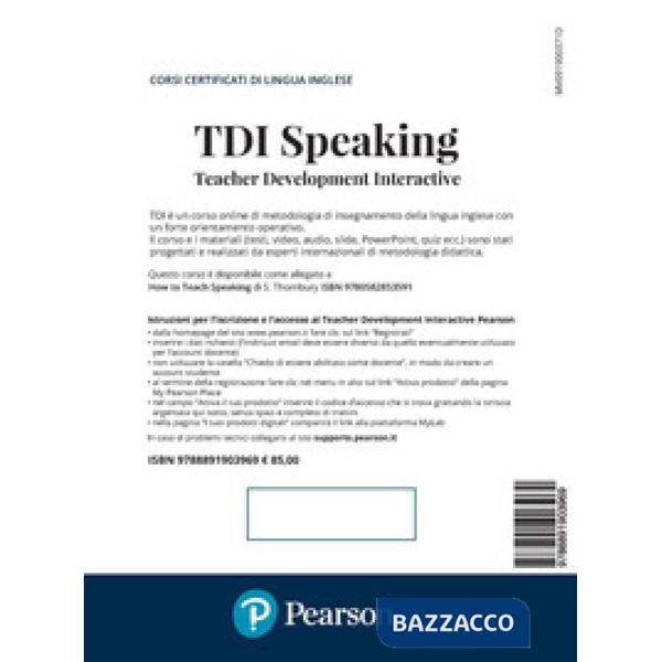 TDI. Teacher development interactive. Speaking