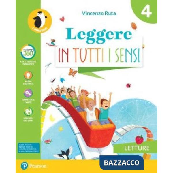 LEGGERE TUTTI SENSI 4 LETTURE + GRAMM. + LINGUAGGI