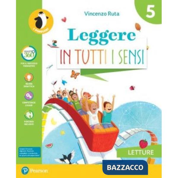 LEGGERE TUTTI SENSI 5 LETTURE + GRAMM. + LINGUAGGI
