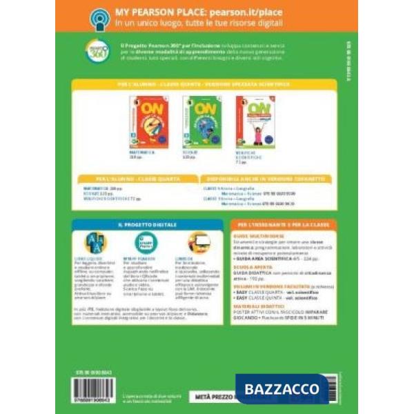 ON ACCENDI MENTE 5 SCIENTIFICO MATEMATICA + SCIENZ