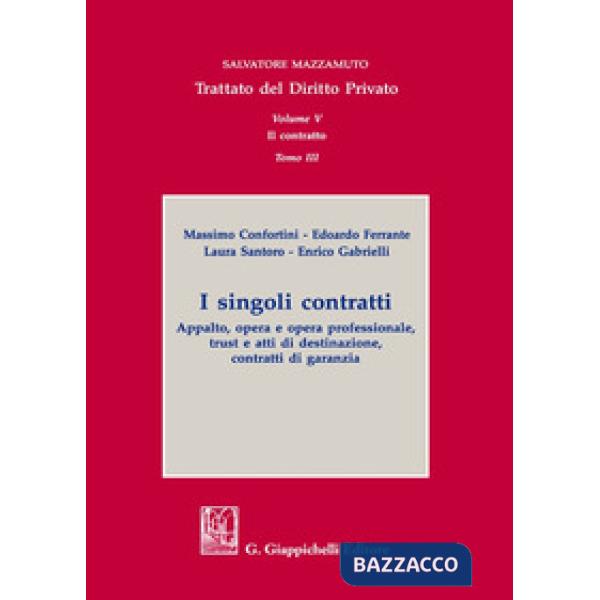 SINGOLI CONTRATTI TDP VOL. V TOMO III