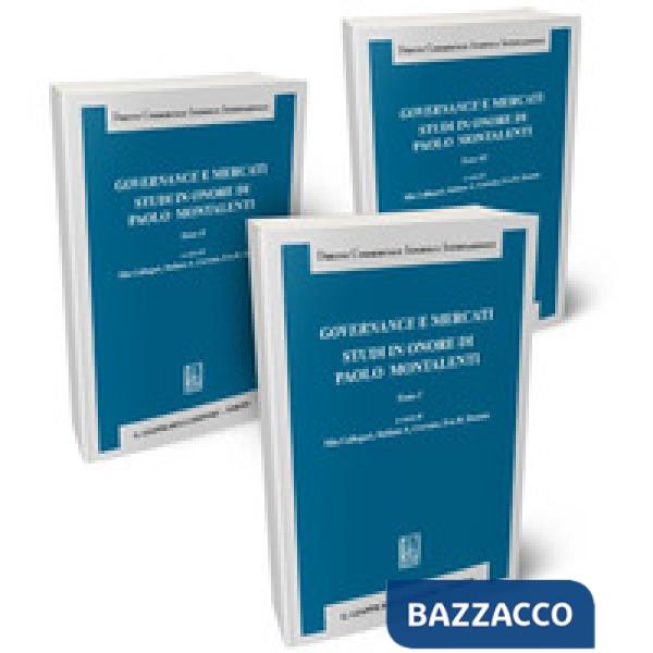 Governance e mercati. Studi in onore di Paolo Montalenti