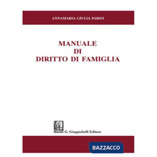 MANUALE DI DIRITTO DI FAMIGLIA