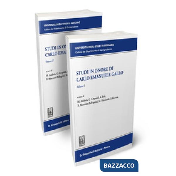Studi in onore di Carlo Emanuele Gallo