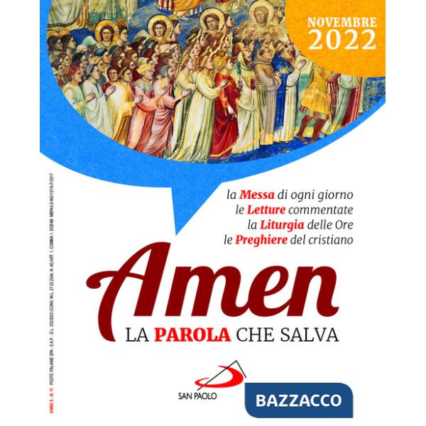 Amen. La parola che salva (2022). Vol. 11: Novembre