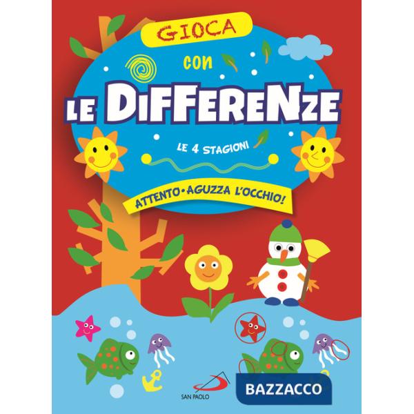 Gioca con le differenze. Le 4 stagioni. Attento, aguzza l'occhio!