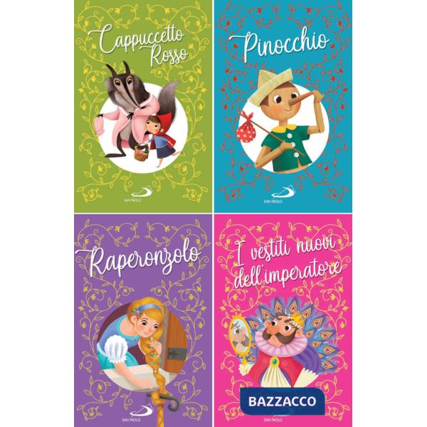 Cappuccetto Rosso-Pinocchio-Raperonzolo-I vestiti nuovi dell'imperatore. Ediz. a colori