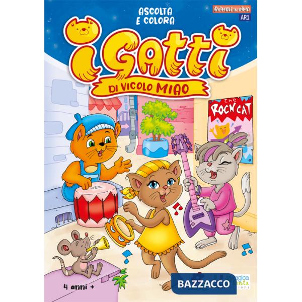 Ascolta e colora i gatti di vicolo miao