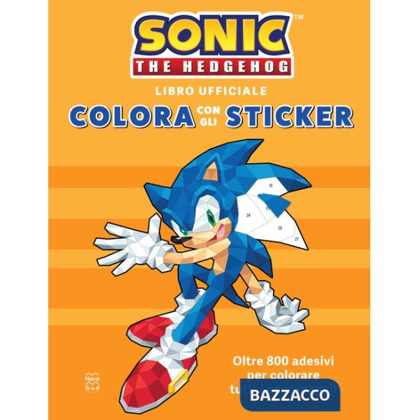 Sonic the Hedgehog. Colora con gli sticker