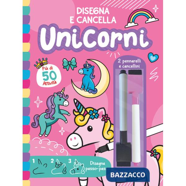 Unicorni. Disegna e cancella. Ediz. illustrata