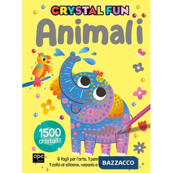 Animali. Crystal fun. Ediz. a colori. Con penna applicatore. Con spatola