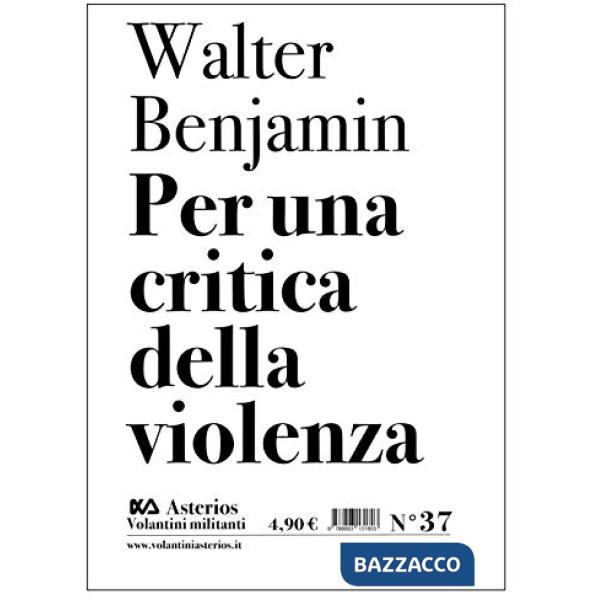 Per una critica della violenza