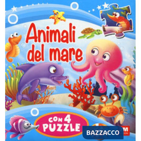 Animali del mare. Libro puzzle