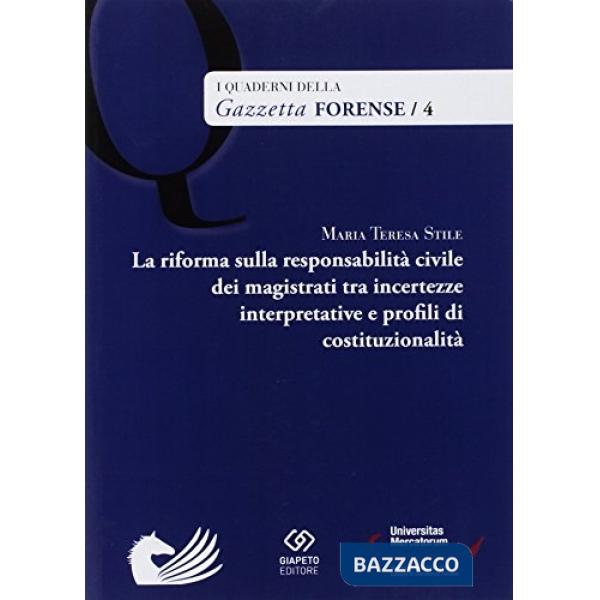 Riforma sulla responsabilità civile dei magistrati