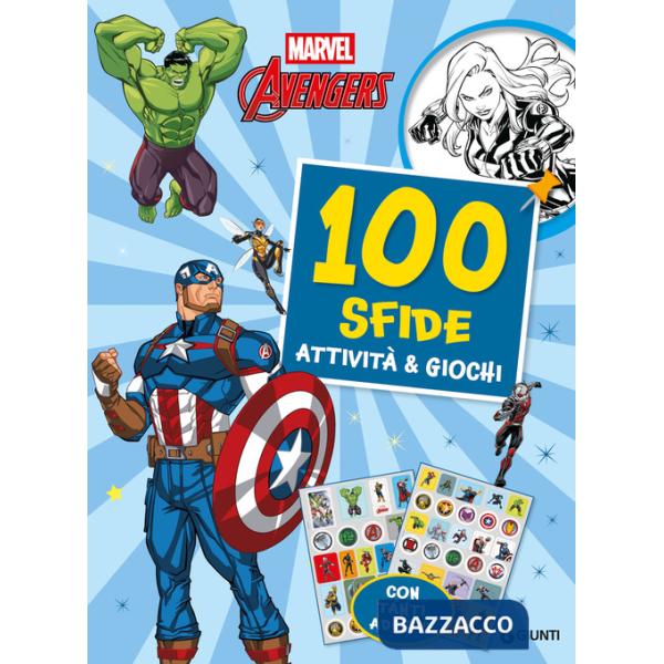Avengers. 100 sfide. Attività e giochi. Con adesivi. Ediz. illustrata