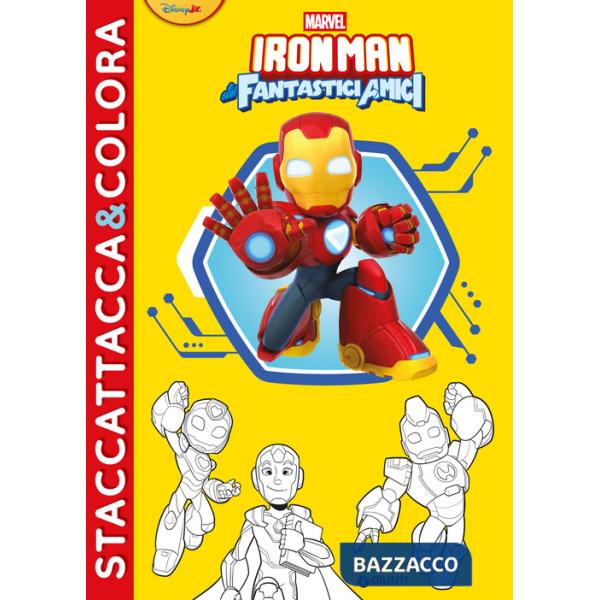 Iron Man e i suoi fantastici amici. Staccattacca&colora. Con adesivi. Ediz. a colori