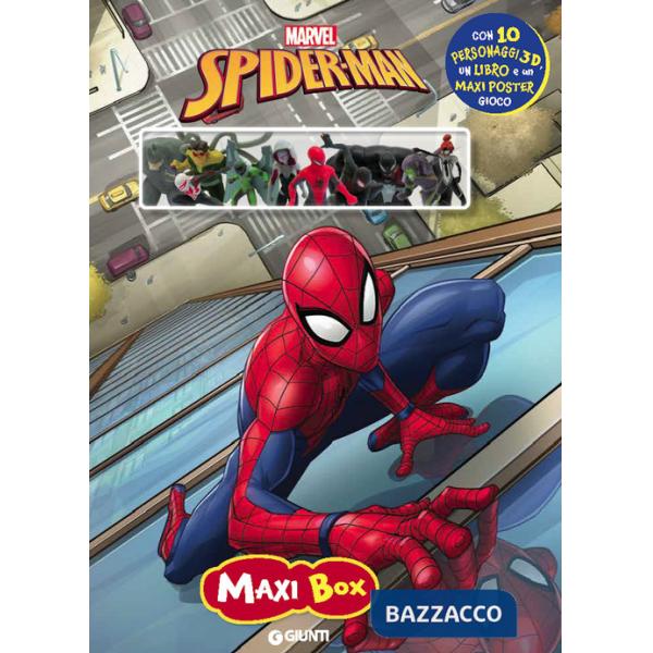 Spiderman. Maxi box. Ediz. a colori. Con 10 figurine 3D di plastica. Con tappetino di gioco