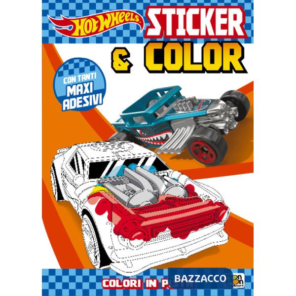 Colori in pista. Hot Wheels. Sticker & color. Ediz. a colori. Con adesivi