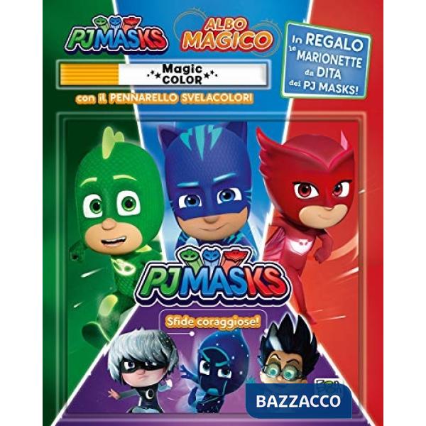 Sfide coraggiose. Pj Masks. Albo magico. Ediz. a colori. Con pennarello svelacolori