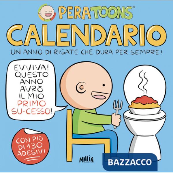 Pera Toons. Calendario da parete. Con Adesivi
