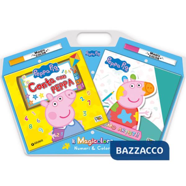 Numeri & colori. Il Magicolore. Peppa Pig. Ediz. a colori. Con 2 pennarelli magici