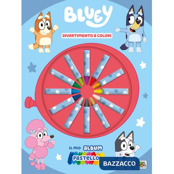 Divertimento a colori! Il mio album pastello. Bluey. Ediz. a colori. Con 12 pastelli a cera