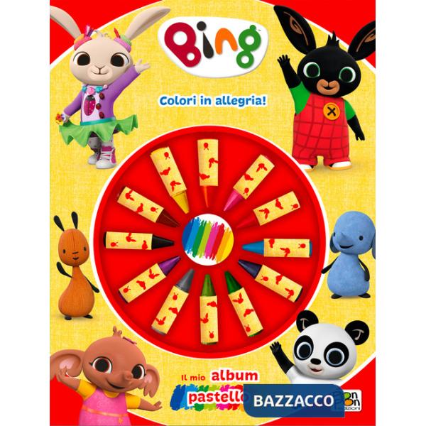 Colori in allegria! Bing. Il mio album pastello. Ediz. a colori. Con 12 pastelli a cera