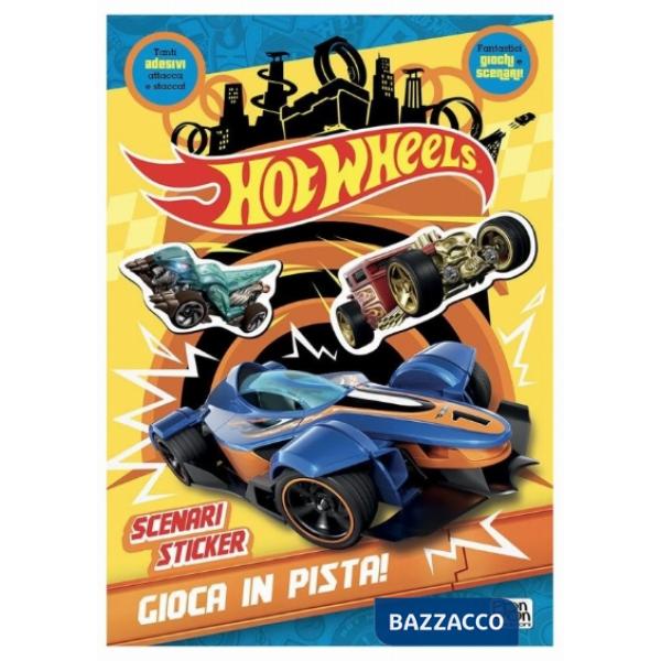 Gioca in pista! Hot Wheels. Scenari sticker. Ediz. a colori