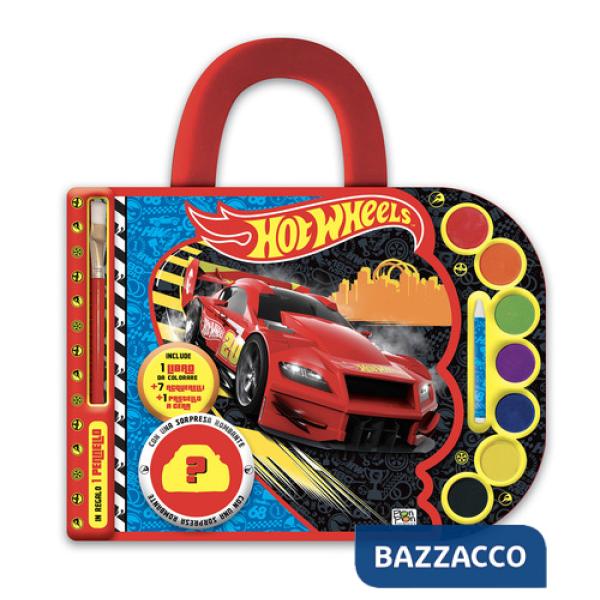 Hot Wheels. Valigetta con acquerelli. I colorelli. Ediz. a spirale. Con acquerelli, pennello, pastello a cera