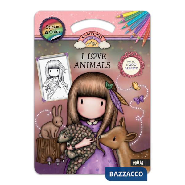 I love animals. Gorjuss. Sticker & color. Ediz. a colori. Con Adesivi