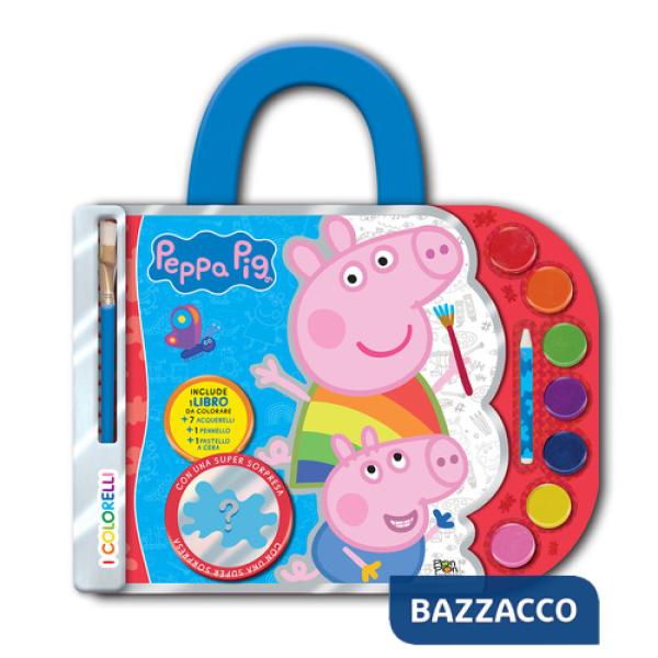 Peppa Pig. Valigetta con acquerelli. I colorelli. Ediz. a colori. Ediz. a spirale. Con acquerelli, pennello, pastello a cera bia