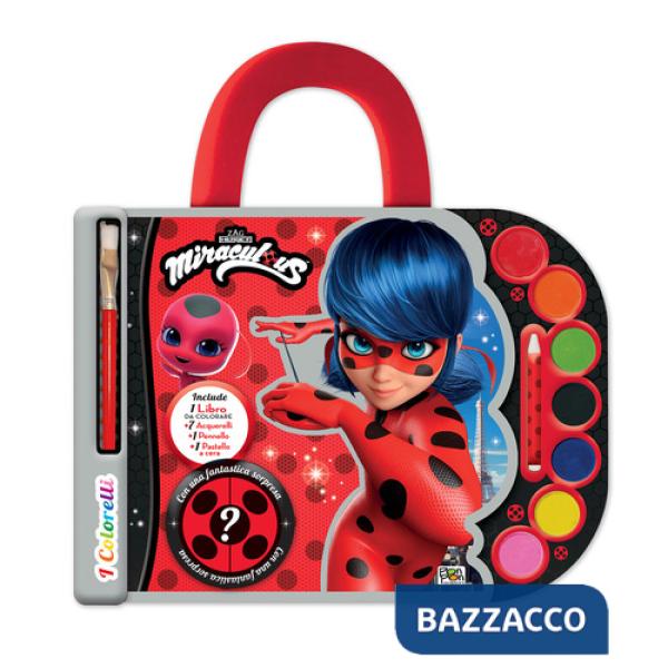 Miraculous. Valigetta acquerelli. I colorelli. Ediz. a spirale. Con acquerelli, pennello, pastello a cera bianco e sorpresa