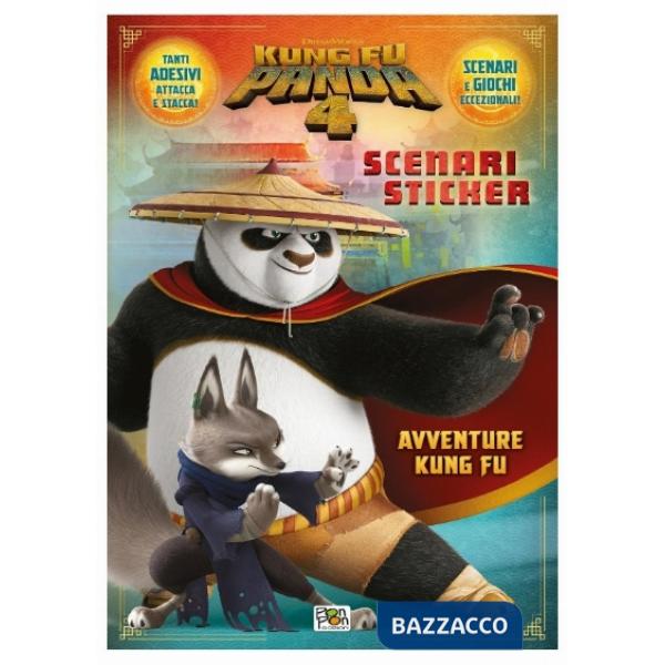 Avventure kung fu. Kung Fu Panda 4. Scenari sticker. Ediz. a colori