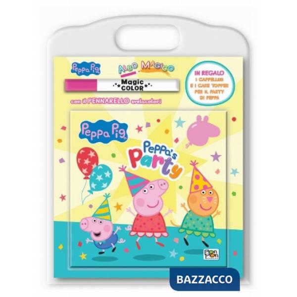 Peppa's party. Peppa Pig. Albo magico. Ediz. a colori. Con pennarello svelacolori, cappellini, cake topper