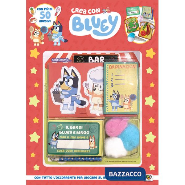 Set del ristorante. Crea con Bluey. Ediz. a colori. Con set del ristorante. Con Adesivi