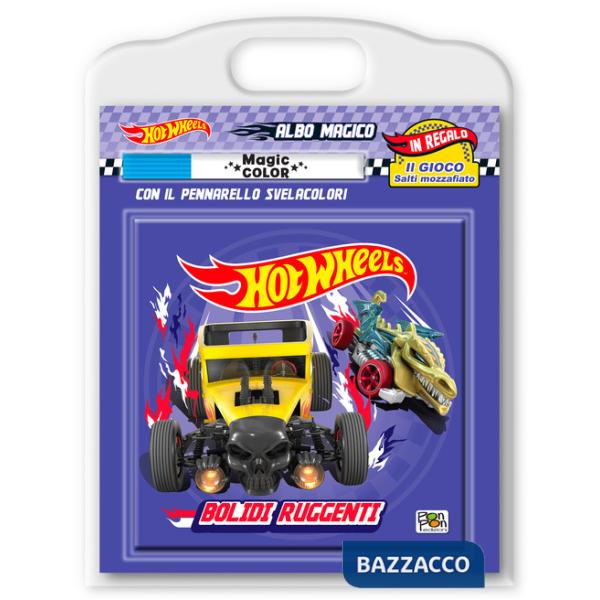 Bolidi ruggenti. Hot Wheels. Albo magico. Ediz. a colori. Con pennarello svelacolori