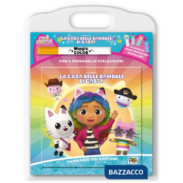 Armadio dei costumi. Albo magico. La casa delle bambole di Gabby. Ediz. a colori. Con pennarello svelacolori (L')