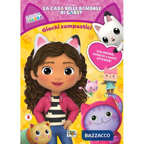 Giochi zampastici. Gioca & colora. La casa delle bambole di Gabby. Ediz. a colori