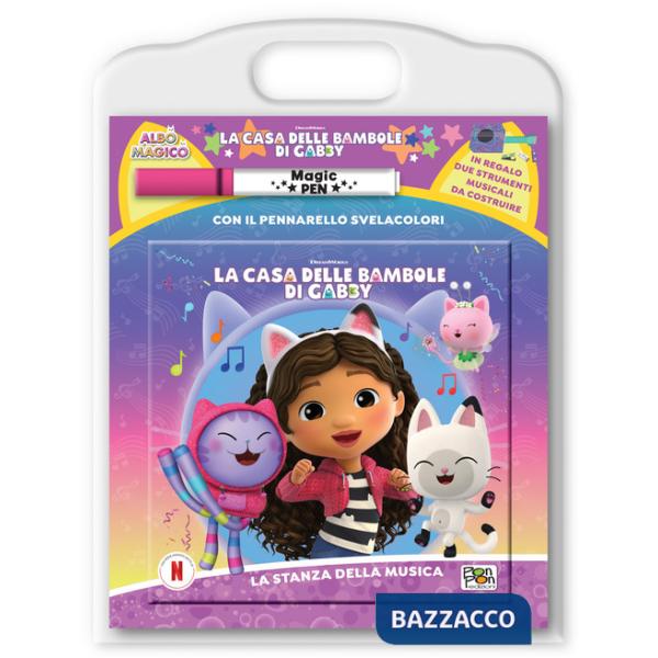 Stanza della musica. La casa delle bambole di Gabby. Albo magico. Ediz. a colori. Con pennarello svelacolori (La)
