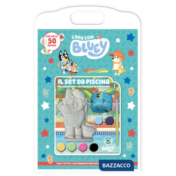 Set da piscina. Crea con Bluey. Ediz. a colori. Con pallina splash e Bluey da dipingere (Il)