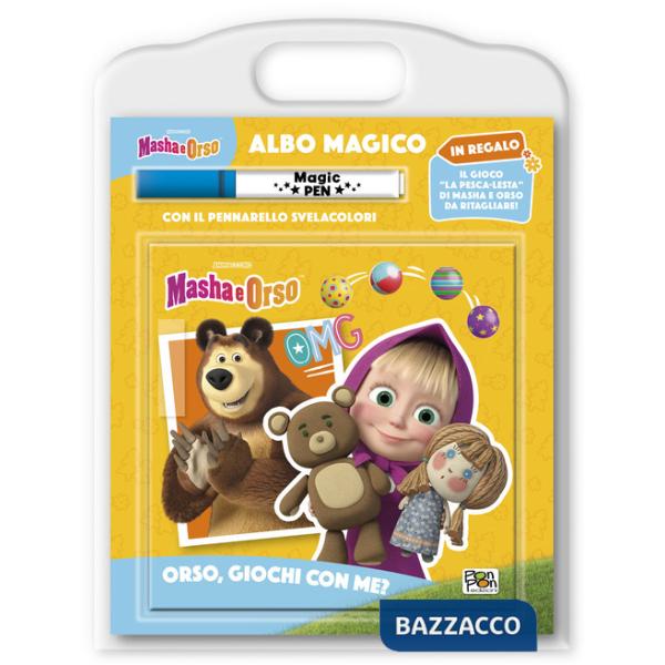 Orso, giochi con me? Masha e Orso. Albo magico. Ediz. a colori. Con pennarello svelacolori