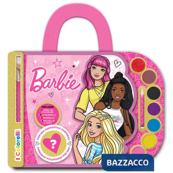 Barbie. Valigetta con acquerelli. I colorelli. Ediz. a colori. Ediz. a spirale. Con acquerelli, pennello, pastello a cera