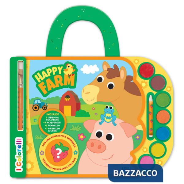 Happy farm. Valigetta con acquerelli. I colorelli. Ediz. a colori. Ediz. a spirale. Con acquerelli