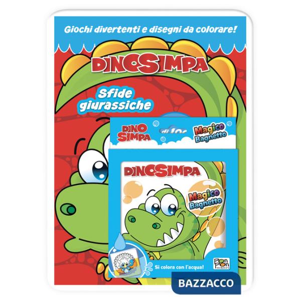 Sfide giurassiche. Dinosimpa. Activity book. Con set bagnetto