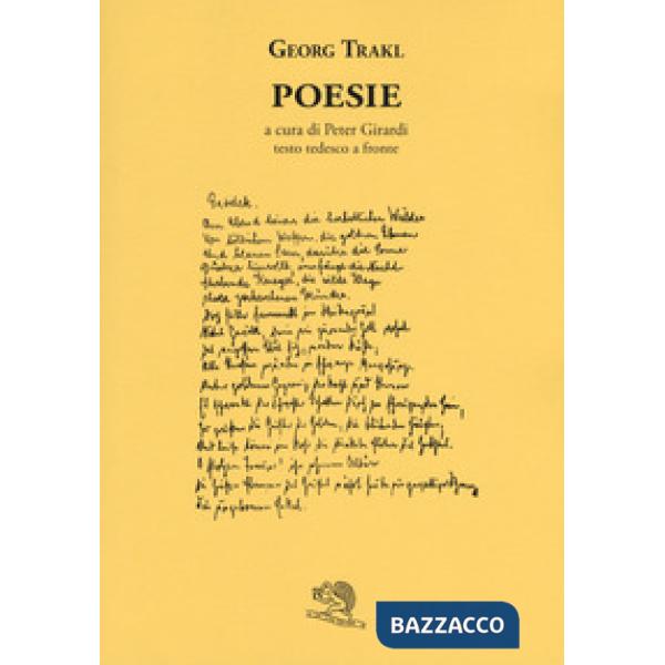 Poesie. Testo tedesco a fronte