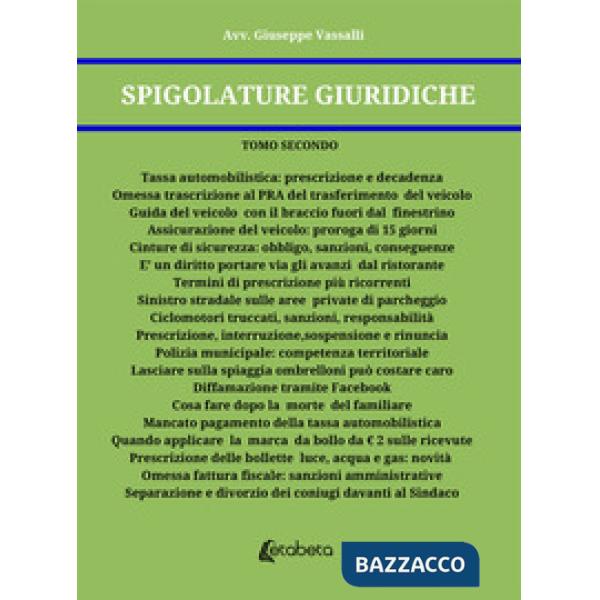 Spigolature giuridiche. Vol. 2